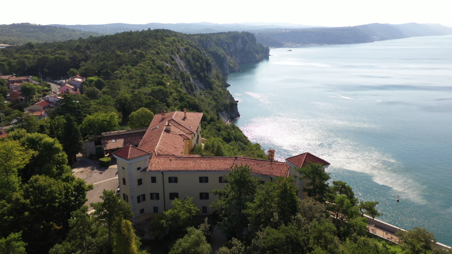 UWC Adriatic building on the coastline