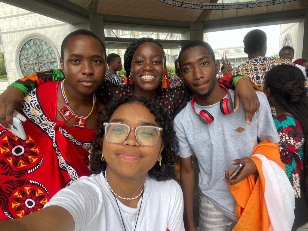 Philani Sithole and fellow students