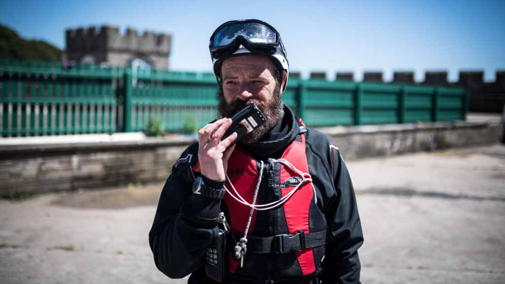 Robin Jenkins in scuba diving gear