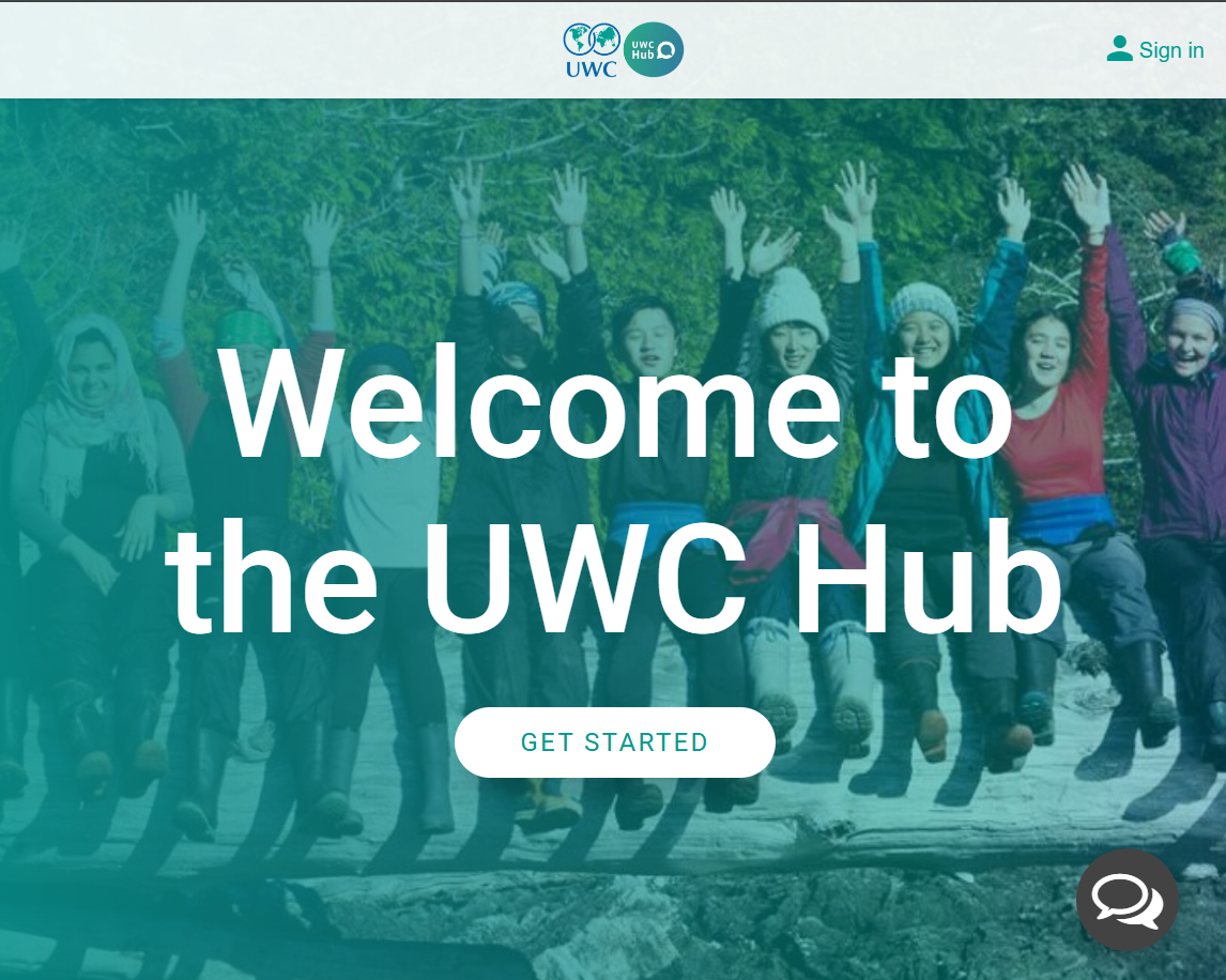 about Sign up for the UWC hub