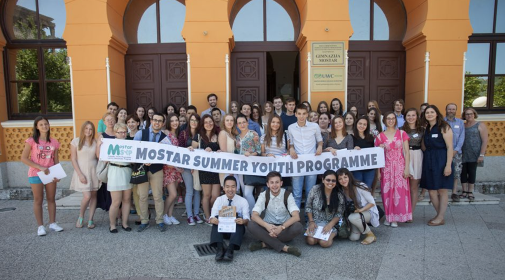 Xochilt helping to facilitate the UWC Mostar Summer Youth Programme short course, 2015