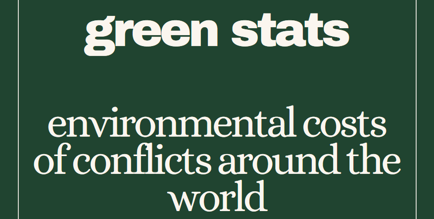 Environmental costs of conflicts around the world